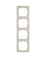 Berker S.1 afdekraam 4-voudig creme