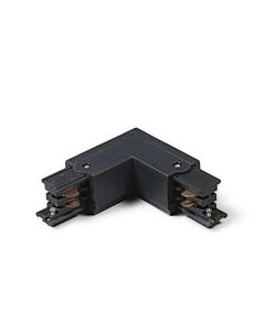 QAZQA 3-Phase L-stuk links zwart