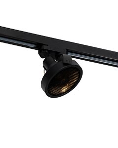 QAZQA 3-Phase railspot Master Honey GU10 111 mm zwart