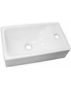 Jika Petit fontein 400 x 230 mm met kraangat wit