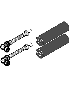 Vaillant aansluitset flexibel 2 x 0,75 m met bocht 90°