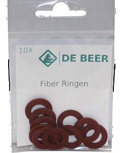 De Beer fiberring 10 x 18 x 1.5 mm 1/2" breed 10 stuks