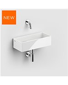 Clou New Flush 3.1 fontein z/kraangat keramiek en afvoerset wit