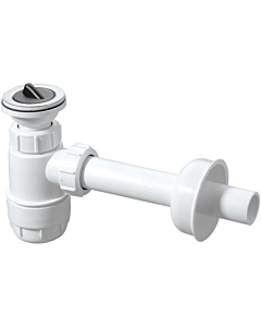 McAlpine plugbekersifon kunststof met muurbuis en rozet 60 x 32 mm