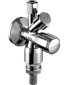 Schell Comfort combihoekregelkraan+bel.+kk 3/8" x 10 mm knel chroom