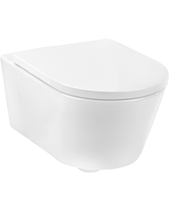 Gena Luxo pack wandcloset randloos met zitting QR SC wit