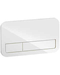 V&B ViConnect bedieningsplaat M200 glas glimmend wit