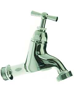 VSH beluchterkraan NEN krukbediend met keerklep 1/2" x 3/4" verchroomd