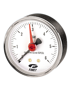 Manometer achteraansluiting 4 Bar 1/4