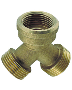 Bonfix Y-stuk messing 3/4" bi.dr. x 3/4" x 3/4" bu.dr.