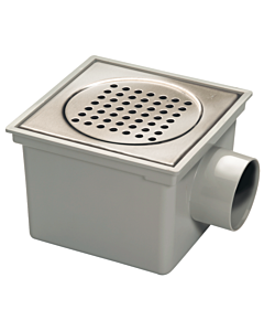 Van den Berg emmerput 200 x 200 mm abs/rvs zijuitl. Ø 75 mm 600 kg