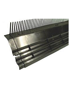 Kombi-dakvoetprofiel 55/165 mm PP zwart 100 cm