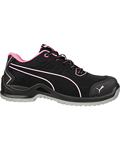 Puma Fuse dames veiligheidsschoen S1P zwart-roze maat 36