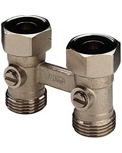 Viega radiator H-onderblok recht G 3/4" steek 50 mm