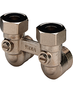 Viega radiator H-onderblok haaks G 3/4" steek 50 mm