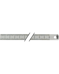 Maatlat rvs 30 x 1 mm lengte 300 mm