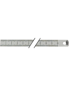 Maatlat rvs 30 x 1 mm lengte 300 mm