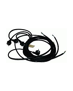 Gereedschapsaansluitsnoer H07RN-F 3 x 1 mm2 zwart 2.5 m