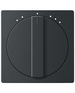B-J Future Linear knop voor ventilatieschakelaar 3st z.0 mat zwart
