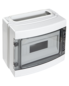 Gewiss Din-rail kast met deur 12m (1x12) ip65 flexinvoer grijs