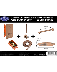 Best Design One Pack regendoucheset Clic Dijon M Ø 300 mm sunny bron