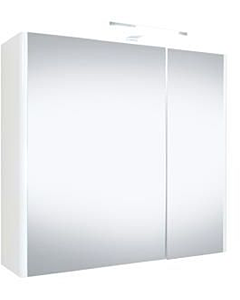 Best-Design Happy spiegelkast met verlichting mdf  60x60 cm wit