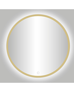 Best-Design Nancy spiegel met LED Rivoli Ø 140 cm mat goud