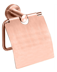 Best-Design Lyon toiletrolhouder met klep rosé mat goud
