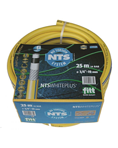 Talen Tools tuinslang NTS whiteplus getricoteerd geel 1/2" rol 25 m