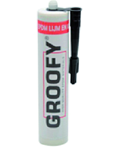 SealEco Groofy EPDM lijmkit zwart koker 290 ml