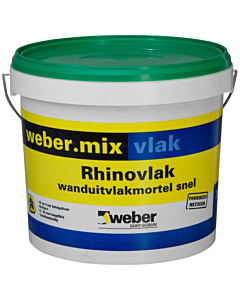 Weber Rhinovlak snelle wandegalisatie 2-30 mm binnen 20 kg