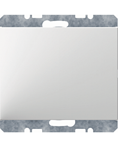 Berker K.1 blindplaat met centraalstuk spreidklem wit
